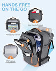 Falco 40L Expandable Airline Approved Carry On Travel Backpack - BAGSMART