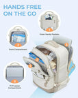 Falco 40L Expandable Airline Approved Carry On Travel Backpack - BAGSMART