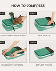 Blast 6PCS Compression Travel Packing Cubes - BAGSMART