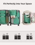 Blast 6PCS Compression Travel Packing Cubes - BAGSMART
