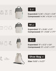 Blast 6PCS Compression Travel Packing Cubes - BAGSMART