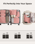 Blast 6PCS Compression Travel Packing Cubes - BAGSMART