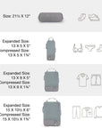 Bagsmart Compression Packing Cubes Part of Faro Travel Set - BAGSMART