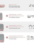 Bagsmart Compression Packing Cubes Part of Faro Travel Set - BAGSMART