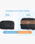 Falco 40L Expandable Airline Approved Carry On Travel Backpack - BAGSMART
