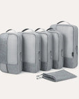 6PCS Compression Travel Packing Cubes for Suitcases - BAGSMART