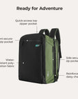 Vega 43L Carry On Travel Duffle Backpack - BAGSMART