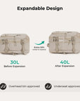Falco 40L Expandable Airline Approved Carry On Travel Backpack BAGSMART